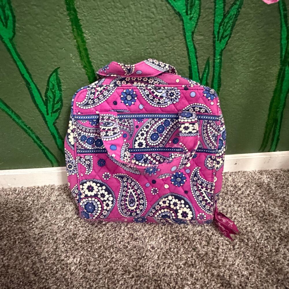 Vera Bradley travel makeup bag lightweight fold up colorful Y2K